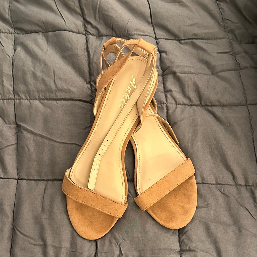 Aldo Camel Strappy Sandals